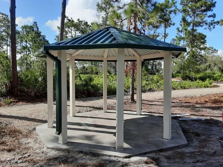 Hexagon pavilion supplied and installed